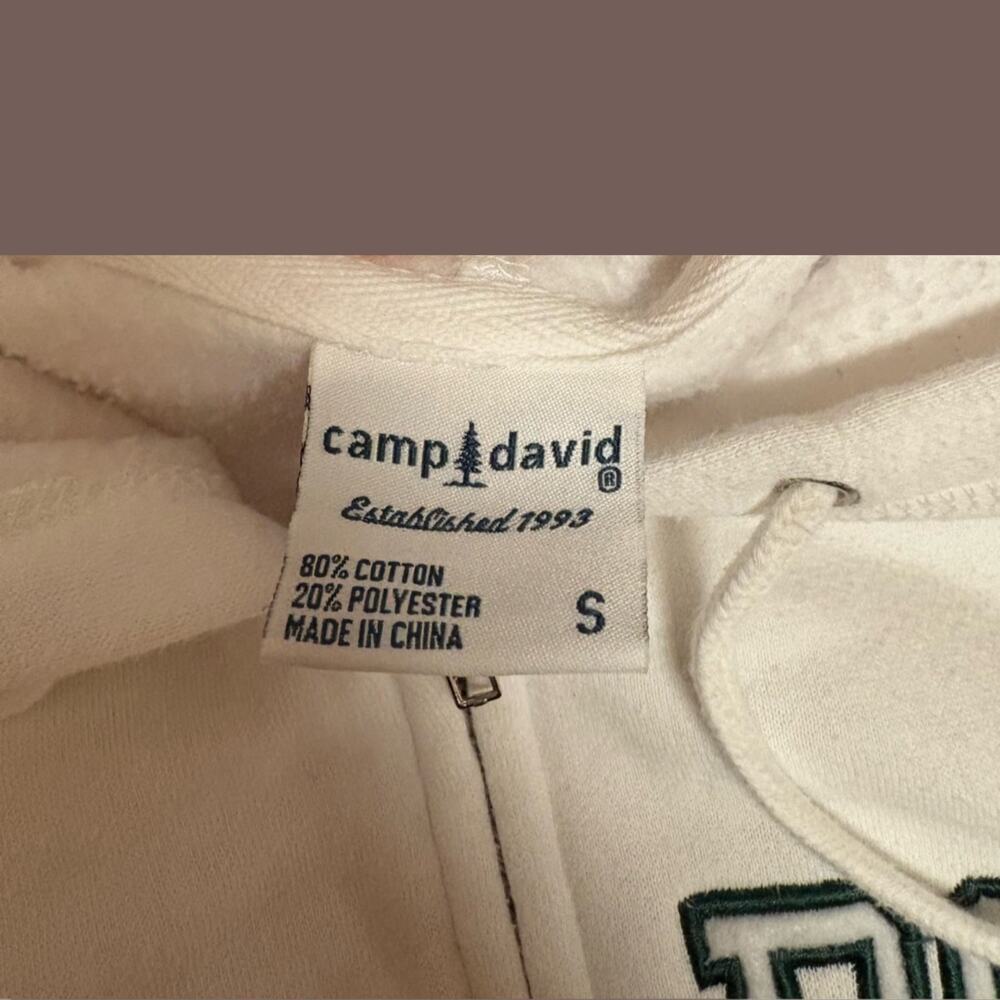 Vintage Camp David Women’s White Collegiate “Cal Poly Mom” Zip Hoodie Size S - Picture 5 of 5